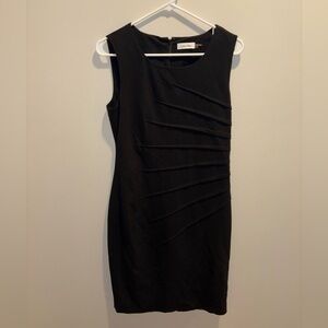 Calvin Klein Black Textured Mini Dress
